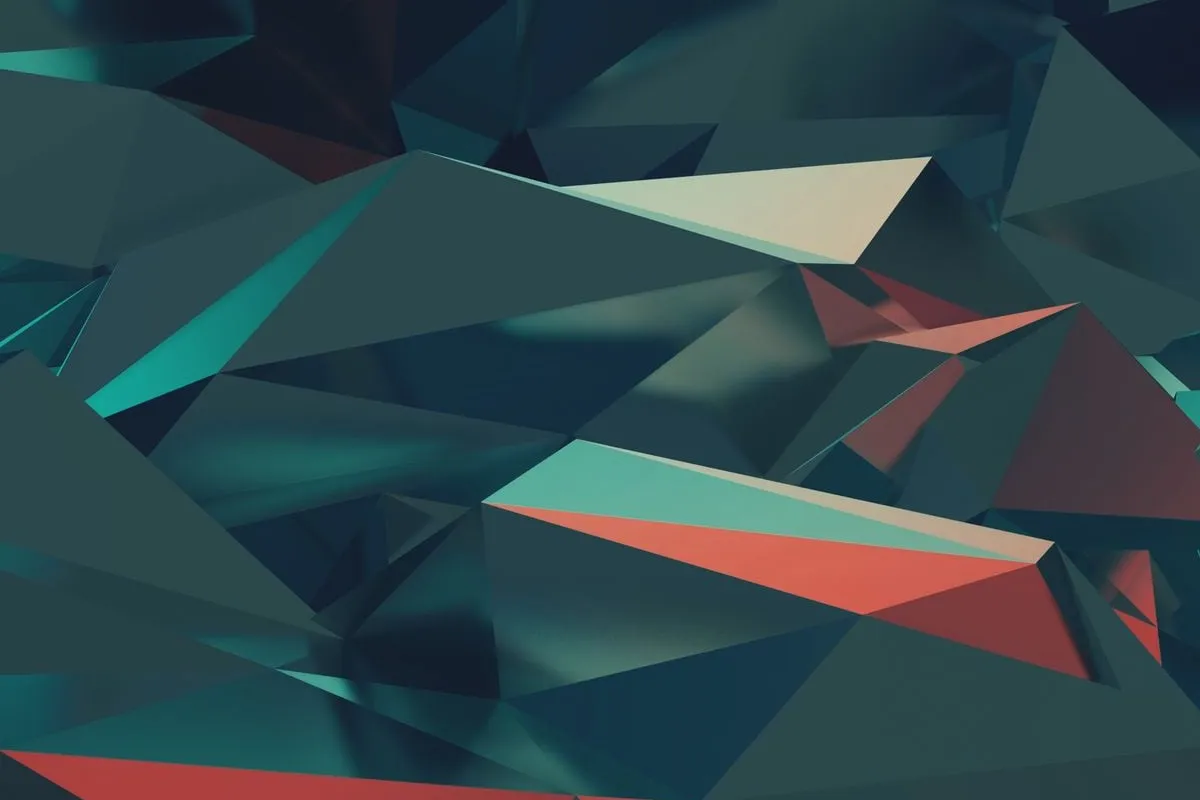 Abstract geometric pattern of angular polygons.